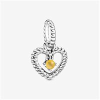 Charm Pandora Dame in Silber Cristallo 798854C11